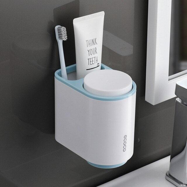 Lisslune | Stylish bathroom toothbrush and toothpaste holder for a tidy countertop
