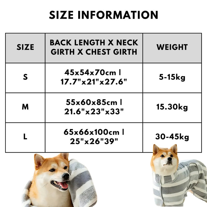 Lisslune | Gentle Touch Dog Drying Towel Robe