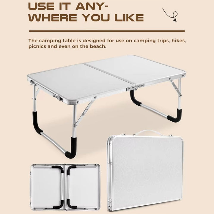 Lisslune | Trailfold Table – Compact Foldable Table for Camping, Balcony & Outdoor Use