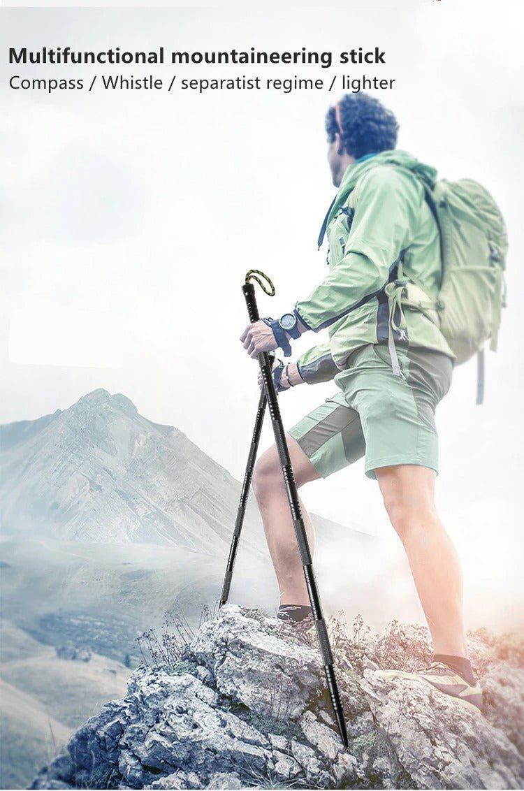 Lisslune | Trailforce – Multifunctional Tactical Hiking Stick for Survival & Adventure