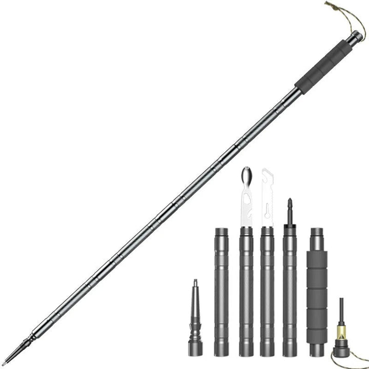Lisslune | Trailforce – Multifunctional Tactical Hiking Stick for Survival & Adventure