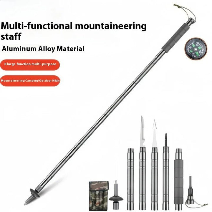 Lisslune | Trailforce – Multifunctional Tactical Hiking Stick for Survival & Adventure