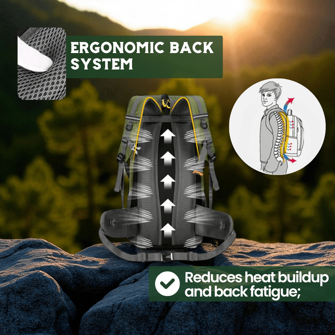 Lisslune | TRAILPRO 50L – Hiking Backpack with Breathable Back & Smart Storage