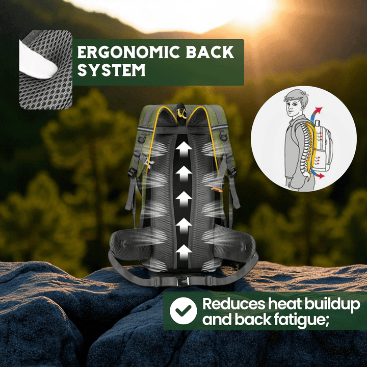 Lisslune | TRAILPRO 50L – Hiking Backpack with Breathable Back & Smart Storage