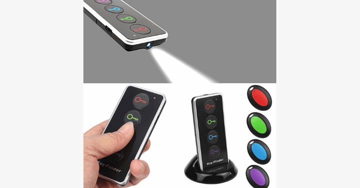 Lisslune | Anti-Transmission Device for Keys and Wallet with 4-in-1 LED Wireless Remote Control