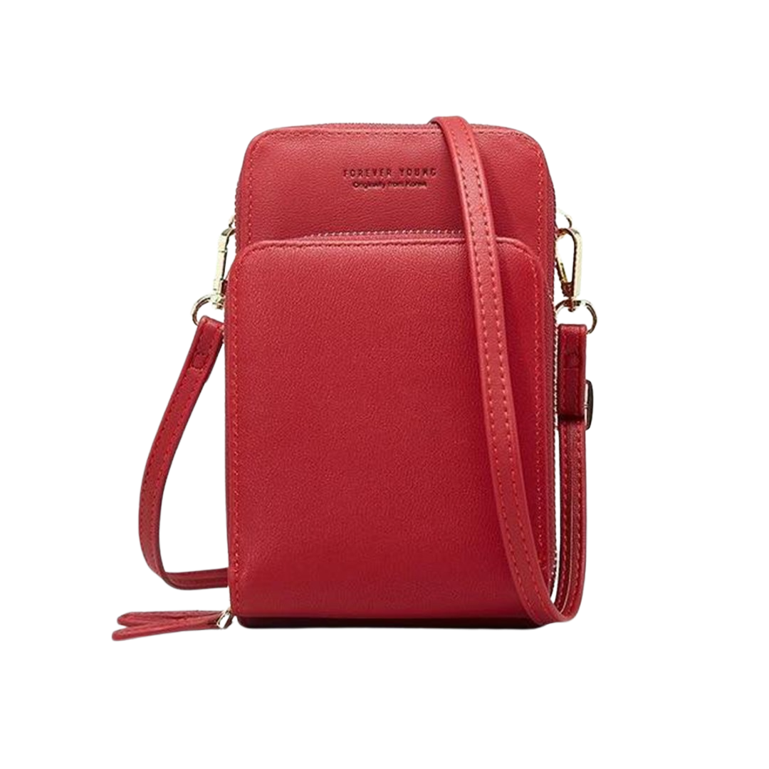 Lisslune | Triple Secure Leather Phone Purse: Elegance Meets Practicality
