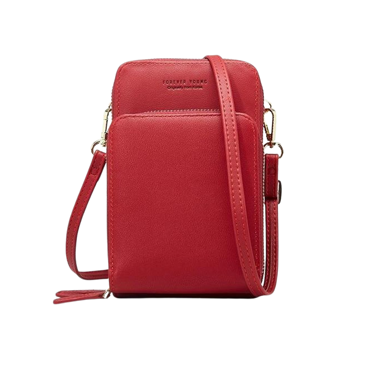 Lisslune | Triple Secure Leather Phone Purse: Elegance Meets Practicality