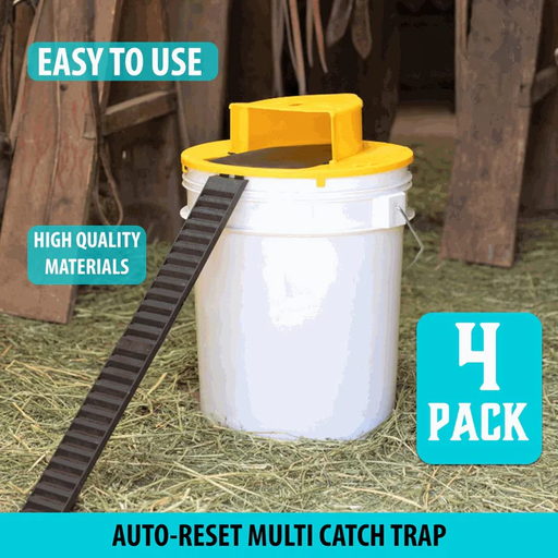 Lisslune | 4-Pack Bucket Lid Mouse Trap