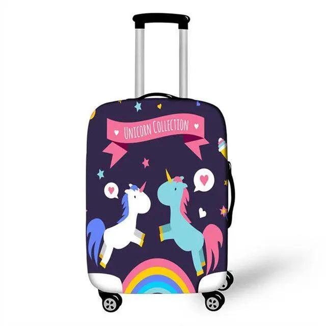 Lisslune | Travel in Style: Creative Neoprene XL Luggage Cover with Airplane Pattern