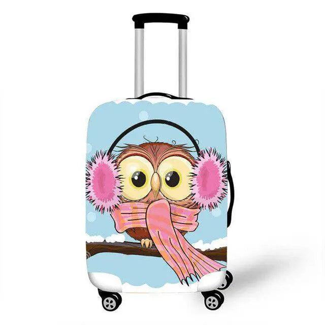 Lisslune | Travel in Style: Creative Neoprene XL Luggage Cover with Airplane Pattern