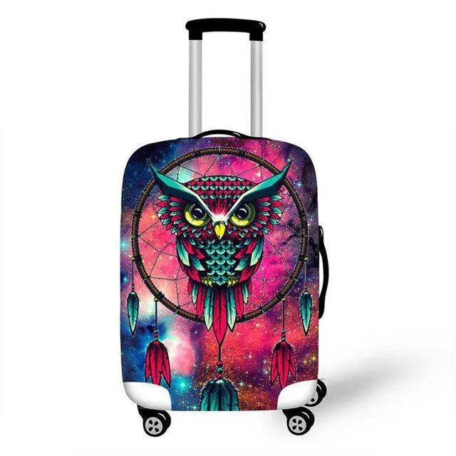 Lisslune | Travel in Style: Creative Neoprene XL Luggage Cover with Airplane Pattern
