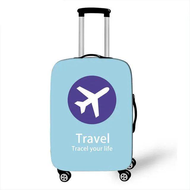 Lisslune | Travel in Style: Creative Neoprene XL Luggage Cover with Airplane Pattern