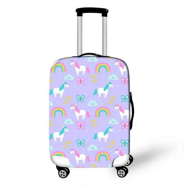 Lisslune | Travel in Style: Creative Neoprene XL Luggage Cover with Airplane Pattern