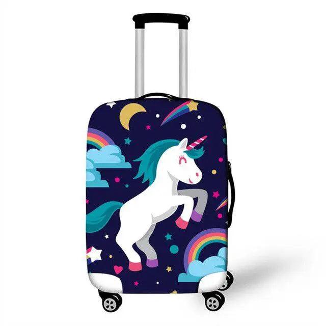 Lisslune | Travel in Style: Creative Neoprene XL Luggage Cover with Airplane Pattern
