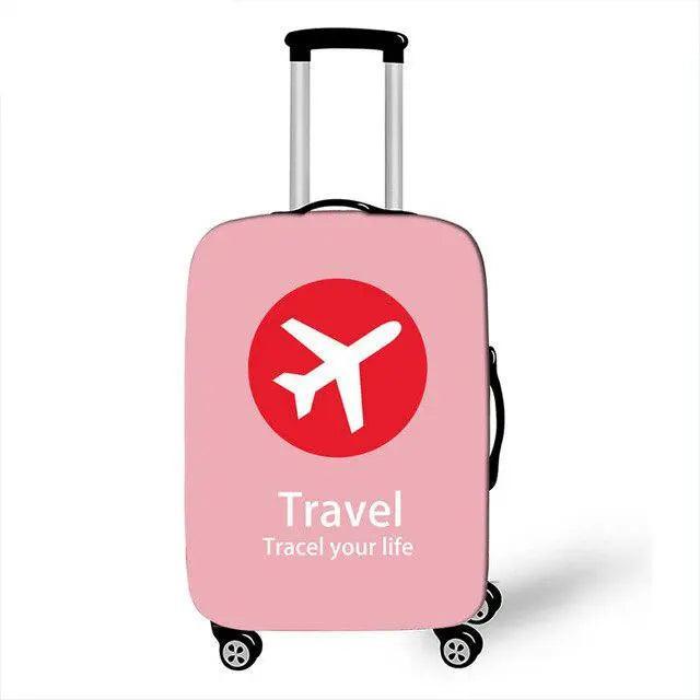 Lisslune | Travel in Style: Creative Neoprene XL Luggage Cover with Airplane Pattern