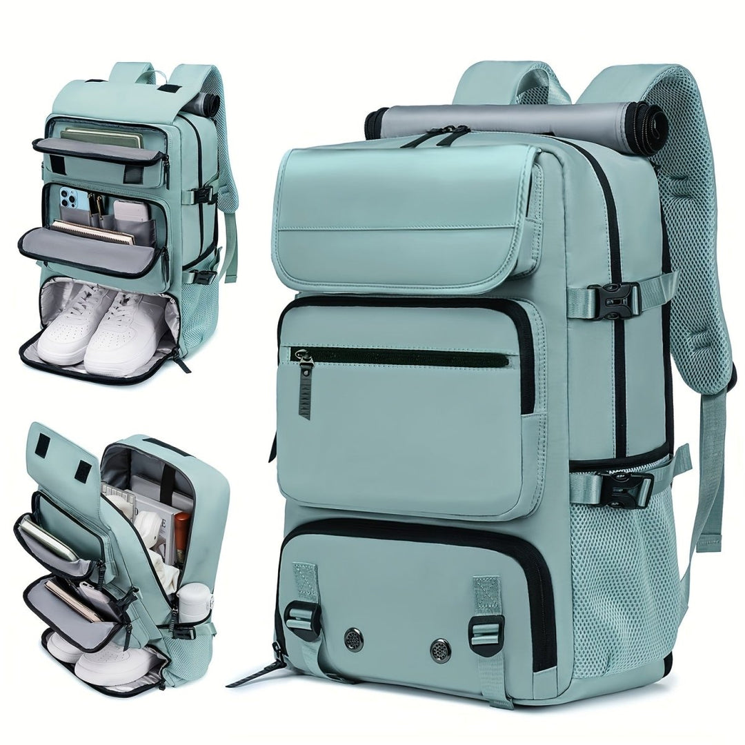 Lisslune | TRAVELMAX Pack – Waterproof Travel Backpack with USB Port, Shoe Compartment & Anti-Theft Pocket