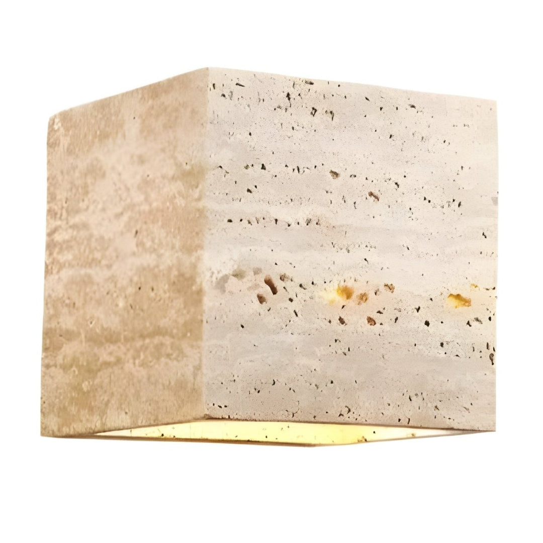 Lisslune | Wall lamp made of travertine for a warm and elegant atmosphere