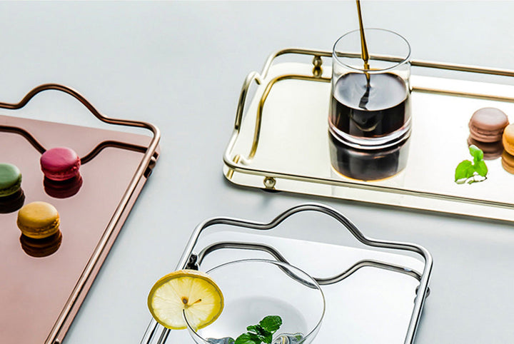 Lisslune | Metallic Mirror Tray