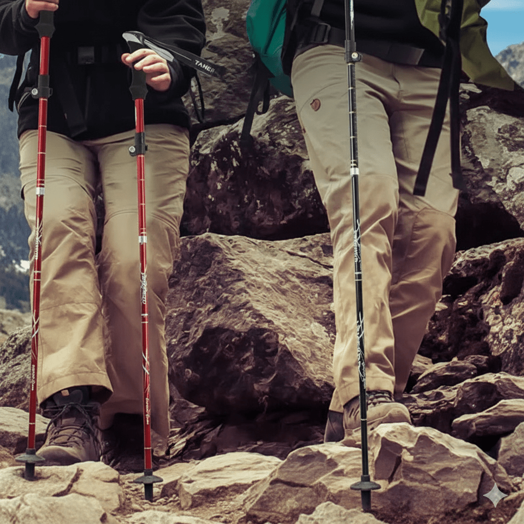 Lisslune | TREKLIGHT POLES – Ultralight Folding Trekking Poles for Hiking & Camping