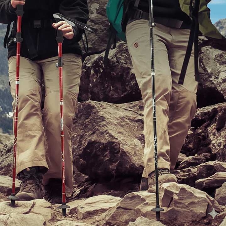 Lisslune | TREKLIGHT POLES – Ultralight Folding Trekking Poles for Hiking & Camping