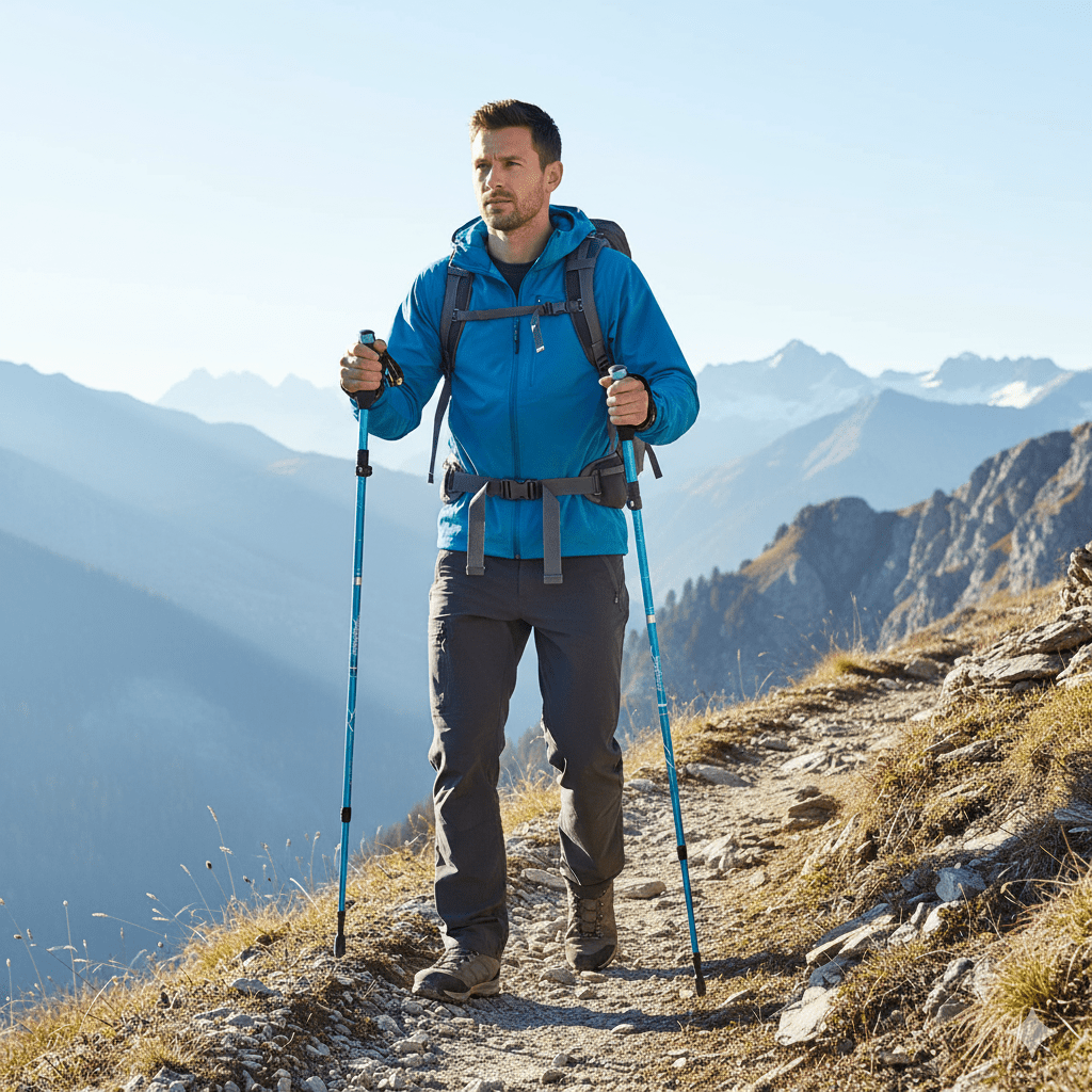 Lisslune | TREKLIGHT POLES – Ultralight Folding Trekking Poles for Hiking & Camping