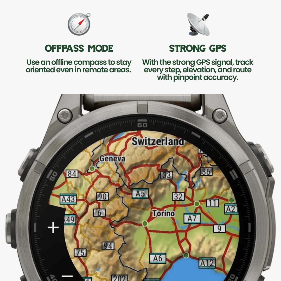 Lisslune | TrekSight X – Rugged Smartwatch with GPS & Health Monitoring