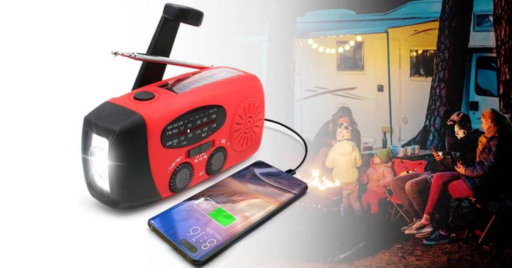 Lisslune | All-in-One Emergency Radio with Solar Power & Power Bank – Be Prepared Anytime, Anywhere