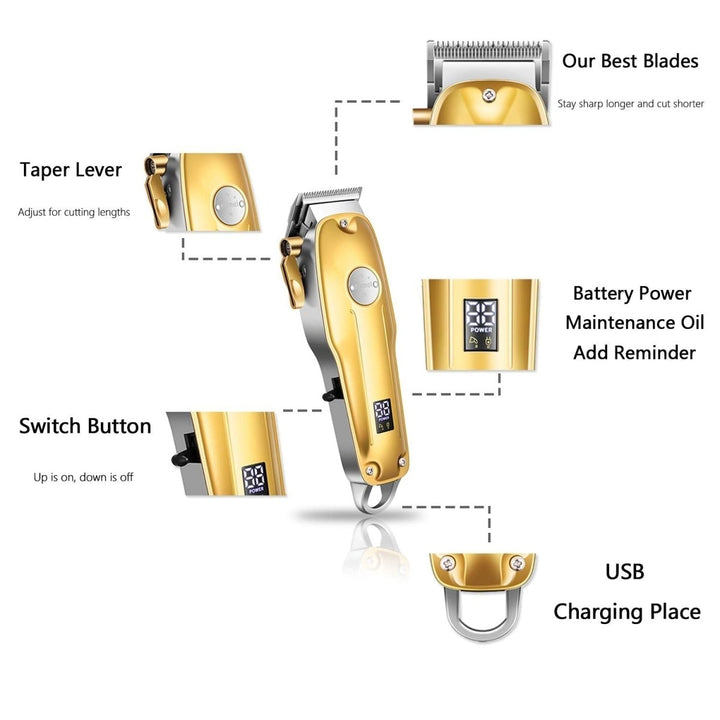 Lisslune | Trimax Pro – Cordless hair clipper with LED display