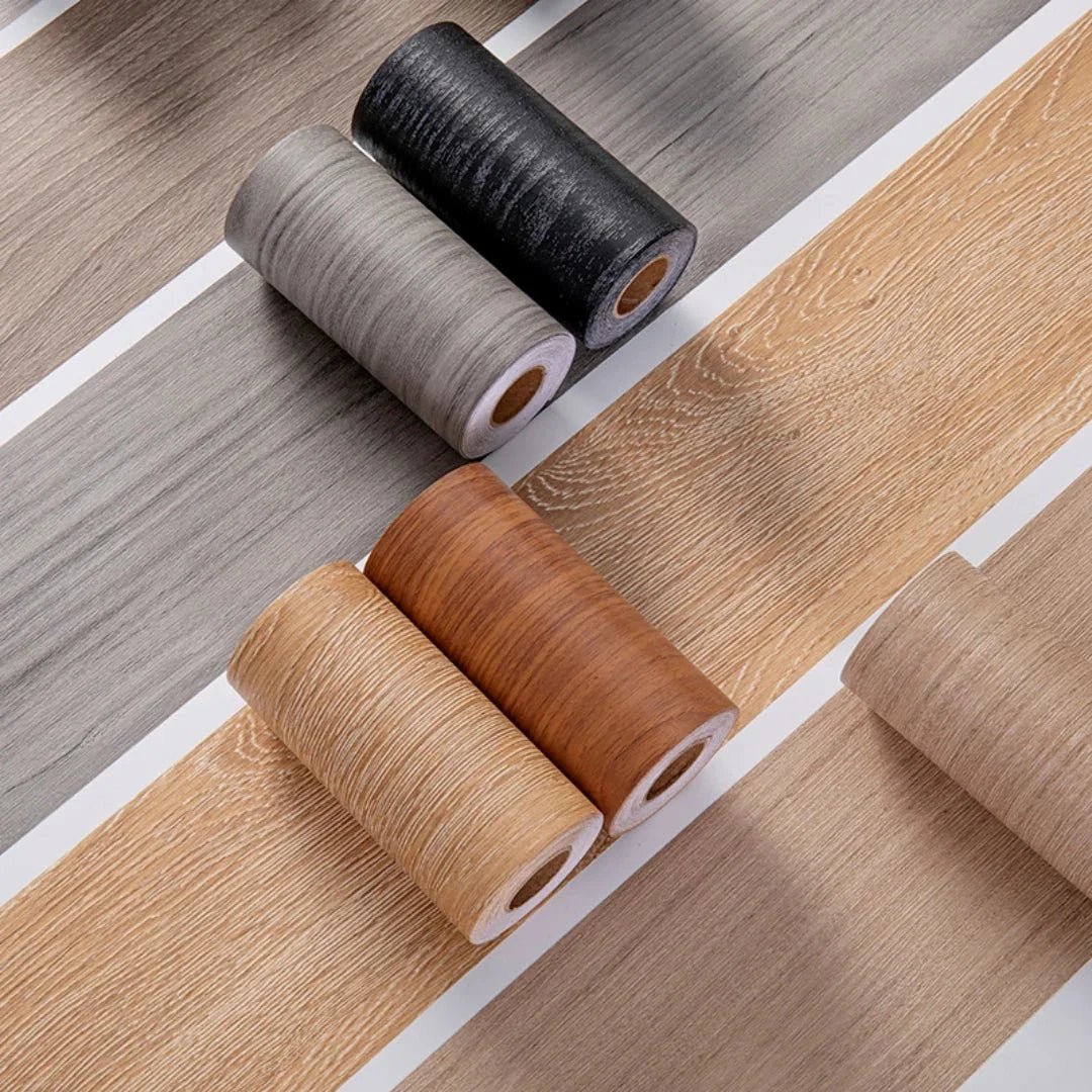 Lisslune | CasaForm Premium Skirting Trim | Durable PVC wood grain wall base stickers for modern decoration