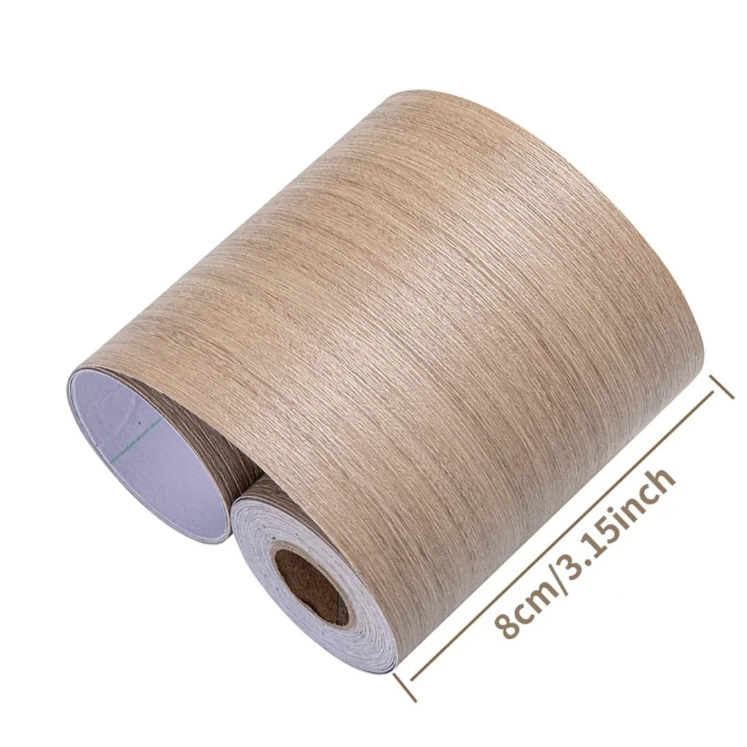 Lisslune | CasaForm Premium Skirting Trim | Durable PVC wood grain wall base stickers for modern decoration