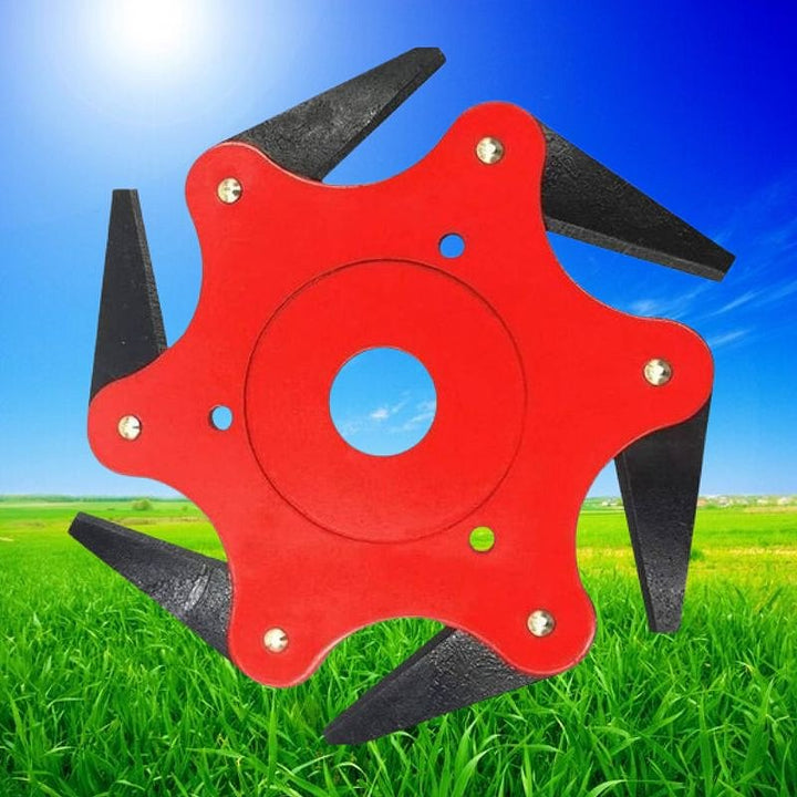 Lisslune | Heavy-Duty 6-Steel Blades Trimmer Head