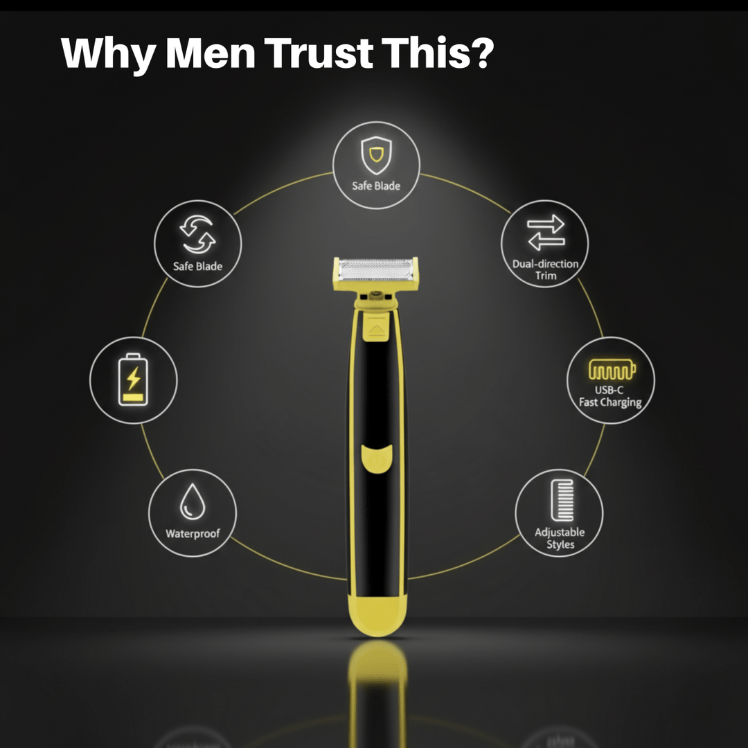 Lisslune | TrimVance Elite Body Groomer | All-in-one wet and dry electric shaver for smooth body care