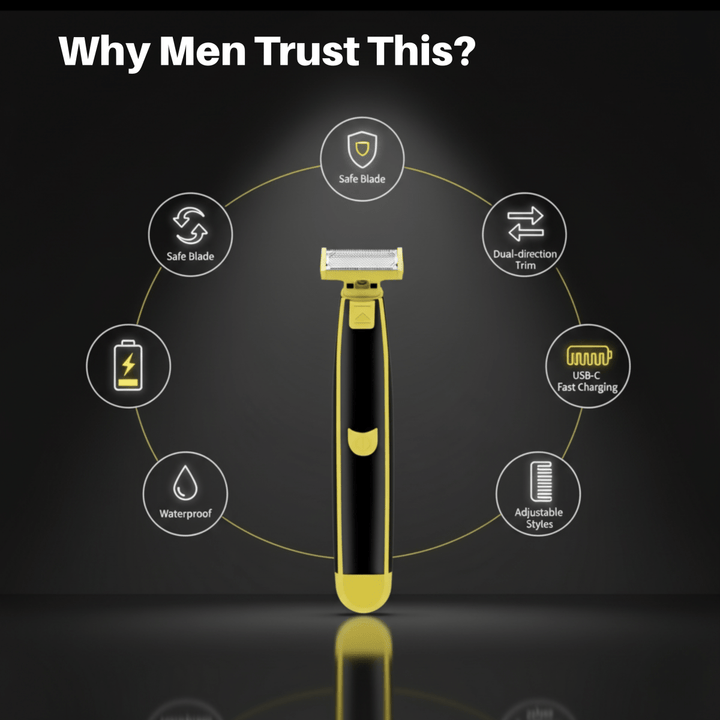 Lisslune | TrimVance Elite Body Groomer | All-in-one wet and dry electric shaver for smooth body care