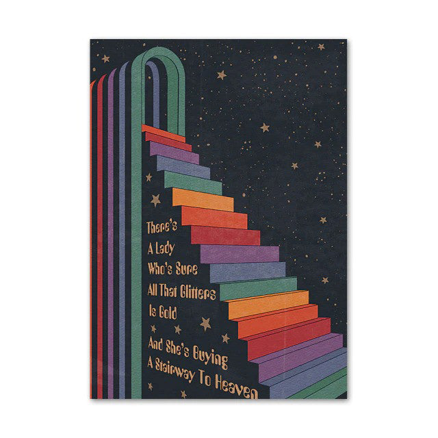 Rynx | Trippy Rainbow Vaporwave Canvas Poster