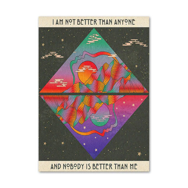 Rynx | Trippy Rainbow Vaporwave Canvas Poster