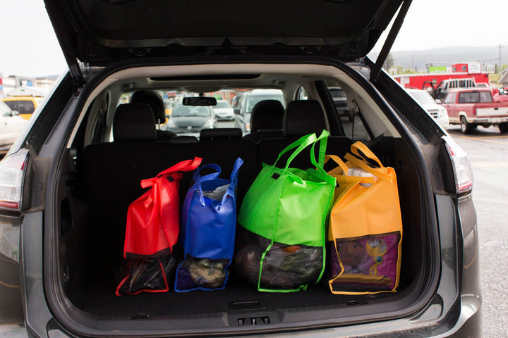 Lisslune | EcoSmart Shopping Cart Trolley Bags (Set of 4) | Reusable Grocery Organiser System