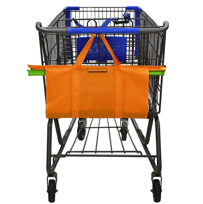 Lisslune | EcoSmart Shopping Cart Trolley Bags (Set of 4) | Reusable Grocery Organiser System