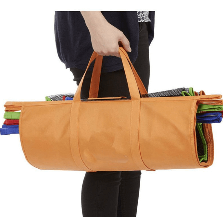Lisslune | EcoSmart Shopping Cart Trolley Bags (Set of 4) | Reusable Grocery Organiser System