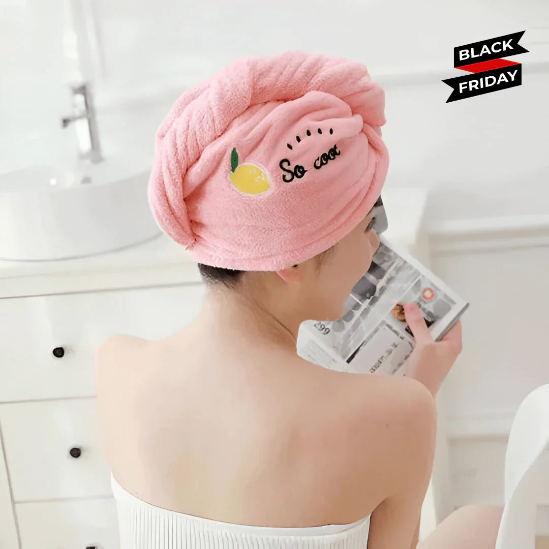 Lisslune | Microfiber Hair Towel with Adjustable Closure