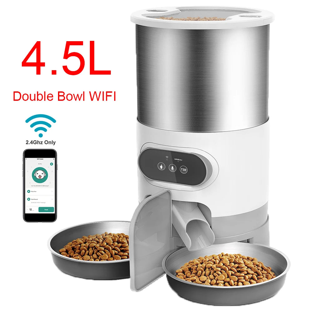 Lisslune | 2-Way Splitter Automatic Smart Pet Feeding Station