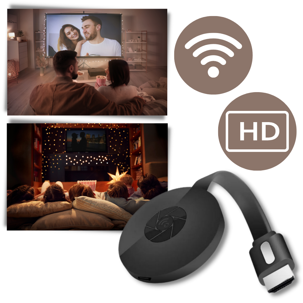 Lisslune | TV Dongle for Smart TV Conversion – HDMI Stick for Phone Mirroring & Streaming