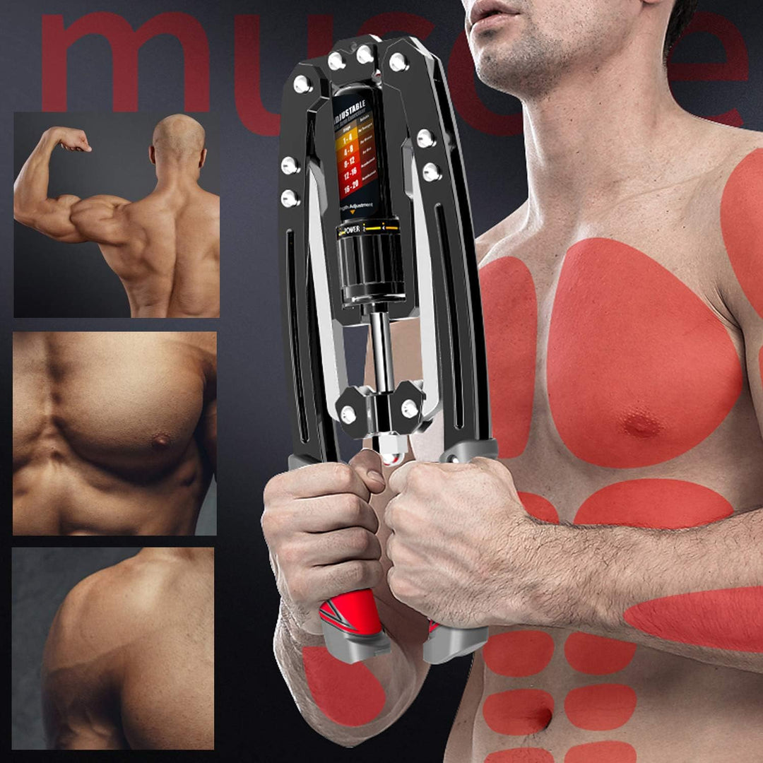 Lisslune | Adjustable Hydraulic Arm Exerciser 10–200KG – Twister Strength Trainer