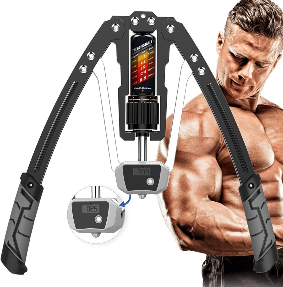 Lisslune | TwisterPro Adjustable Hydraulic Arm Trainer – 10–200 kg Resistance – Upper Body Strength Training for Arms, Chest & Shoulders