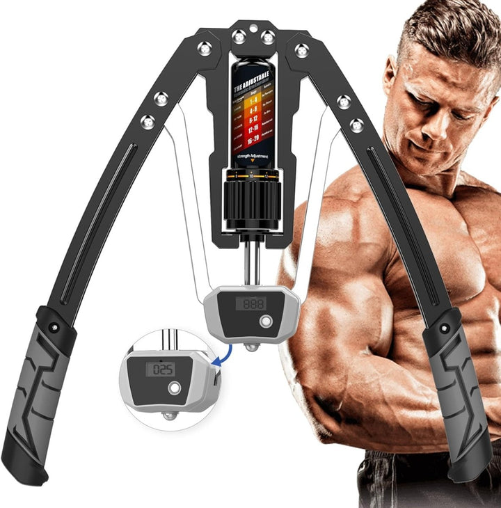 Lisslune | TwisterPro Adjustable Hydraulic Arm Trainer – 10–200 kg Resistance – Upper Body Strength Training for Arms, Chest & Shoulders