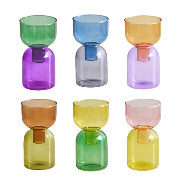 Lisslune | Two-Piece Mini Bud Vase Terrarium Set