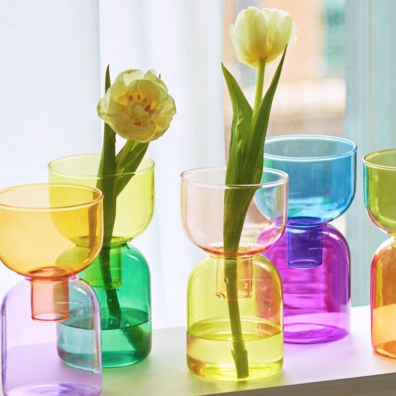 Lisslune | Two-Piece Mini Bud Vase Terrarium Set