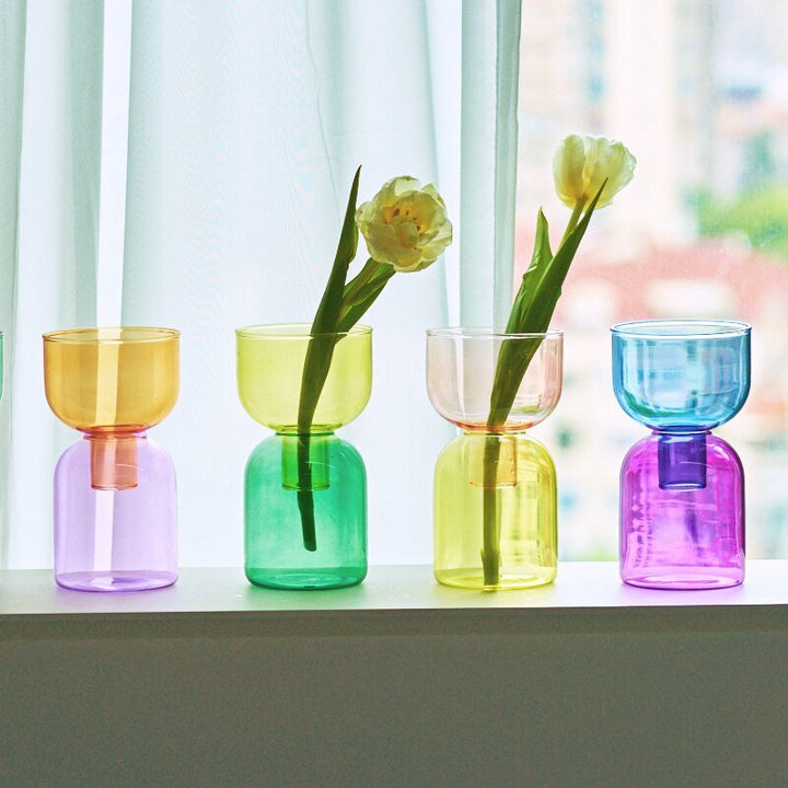 Lisslune | Two-Piece Mini Bud Vase Terrarium Set