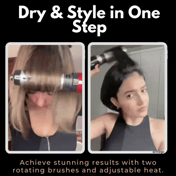 Lisslune | Driwave 2-in-1 Rotating Hair Dryer and Styler