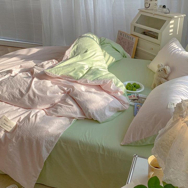 Rynx Two-Color Morandi Color Bedding Set