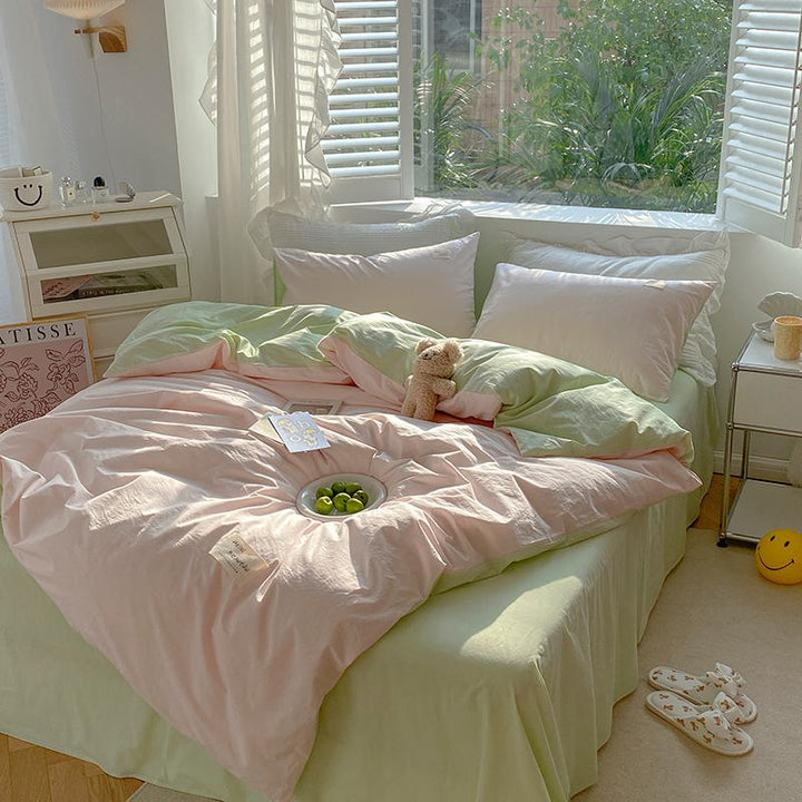 Rynx Two-Color Morandi Color Bedding Set